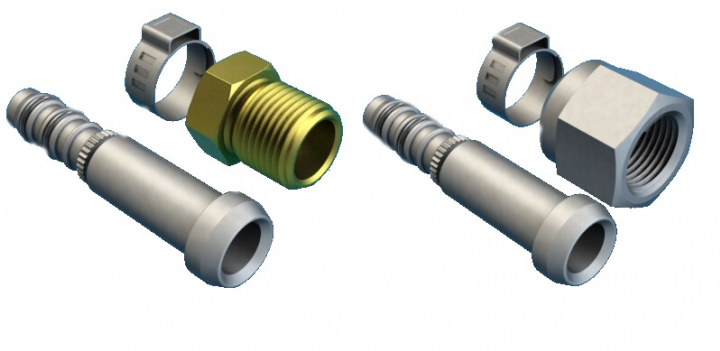 Material Set für Kunststoffleitung Prins 8mm