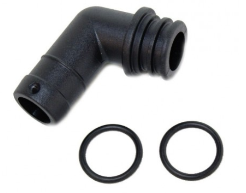 Gas/Wasseranschluss (Knie) VSI-Verdampfer