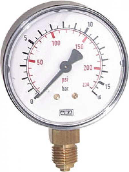 Manometer senkrecht 0-250bar