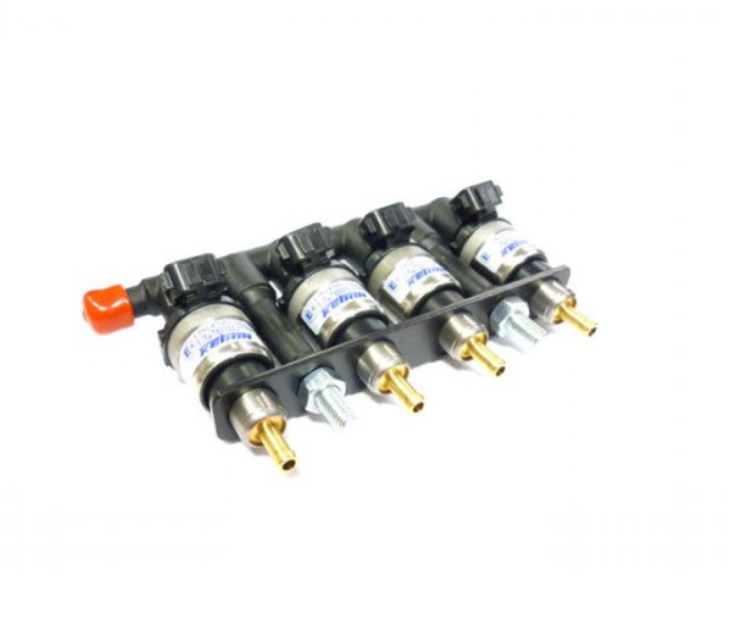 Injektorrail Keihin 100cc Braun KN8